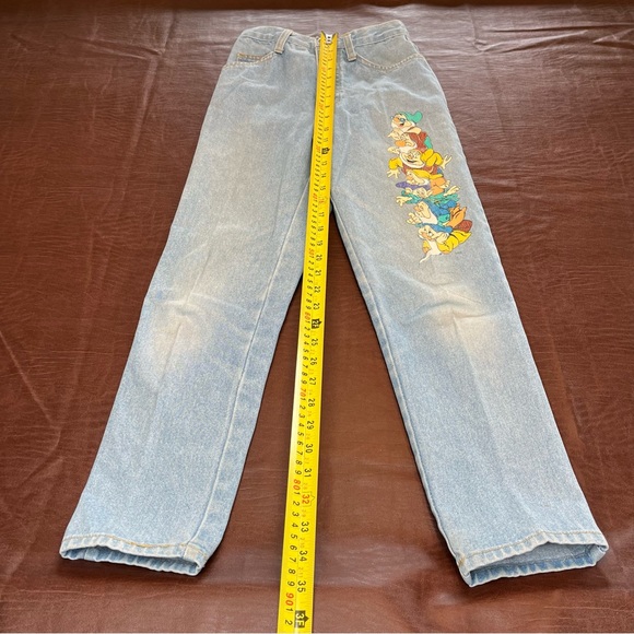 Vintage Mickey Unlimited By Jerry Leigh Jeans Size 12 Seven Dwarfs Graphic - Picture 10 of 10